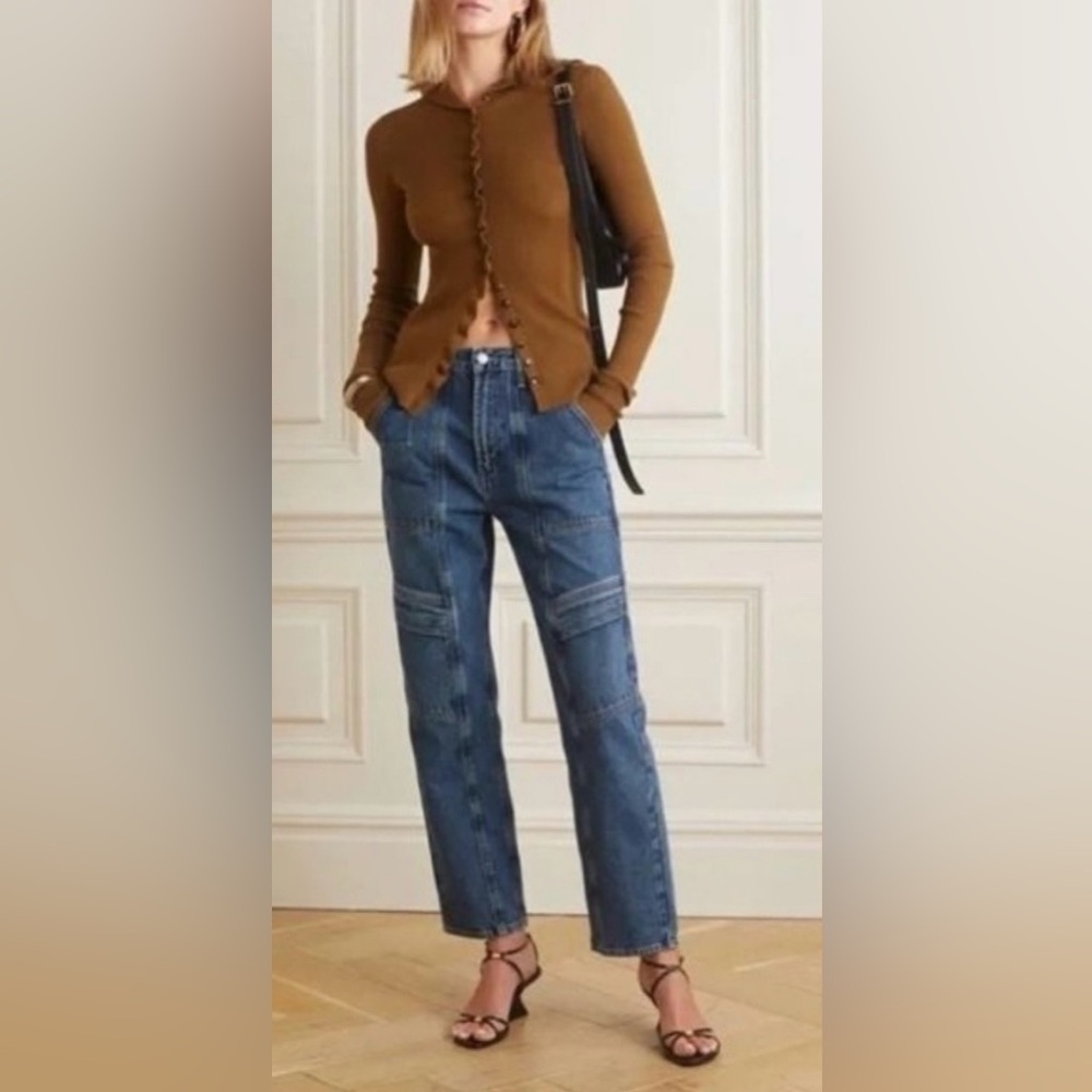 Agolde Blue Straight Leg Jeans